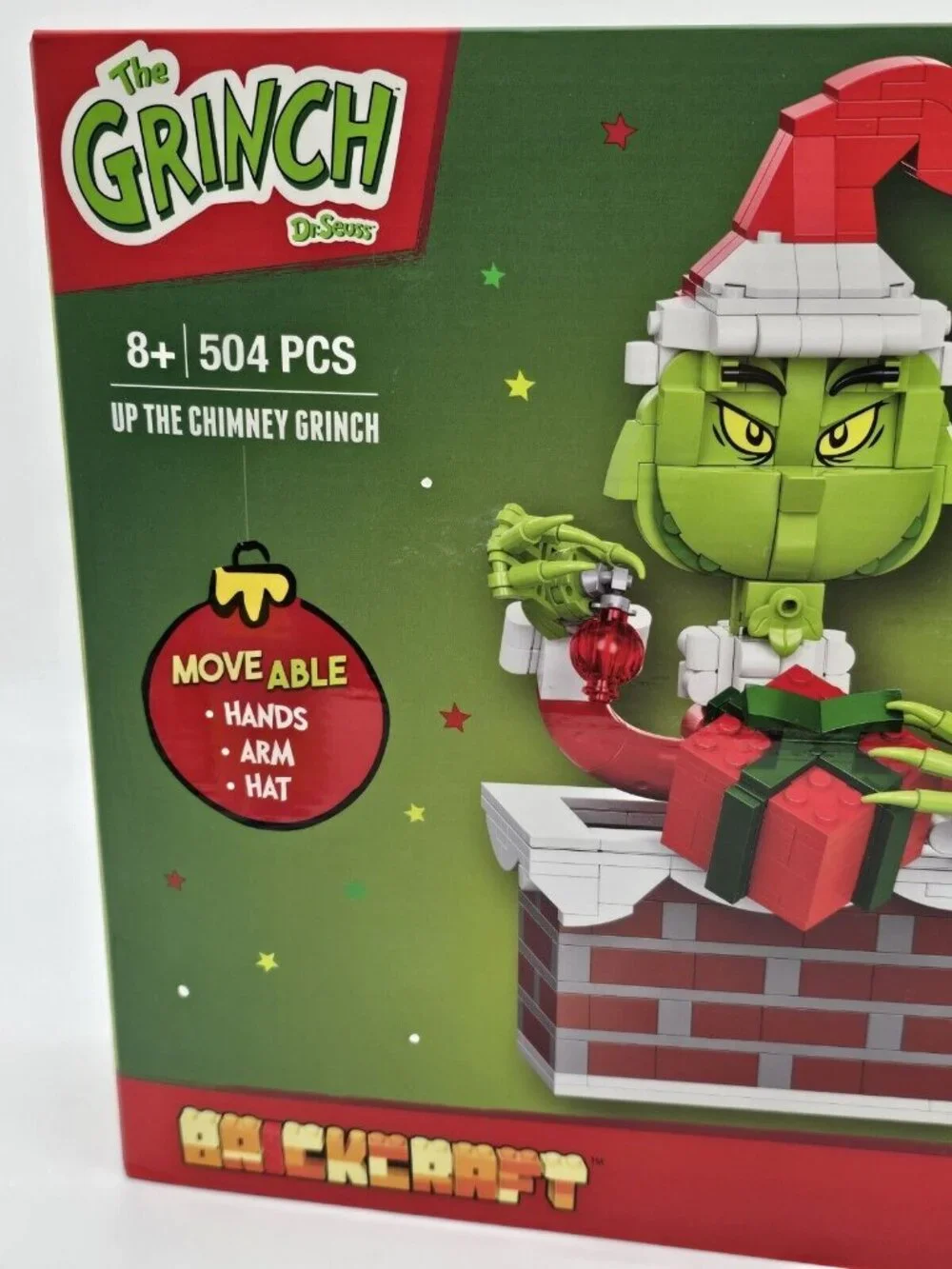 Brickcraft The Grinch Up The Chimney Grinch Christmas Brick Building Set 504 Pc